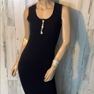#M39- Size small petite vittadini sport  Navy Sleek Dress sm